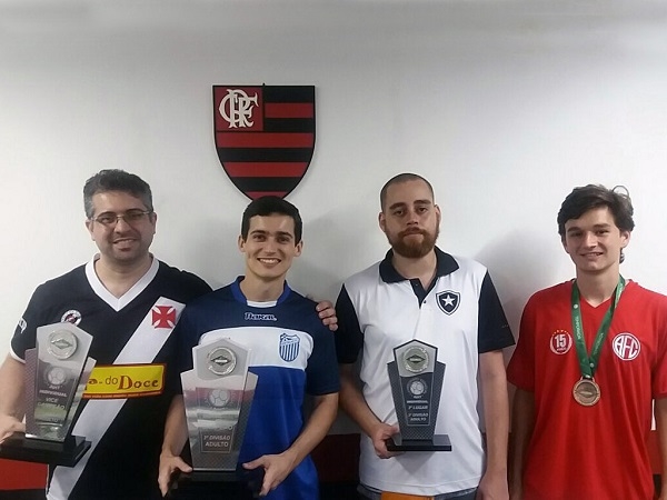 2º Evandro Gomes (CRVG), 1º Filipe Maia (GFC), 3º Amon Ra (BFR) e 4º Daniel Henze (AFC)