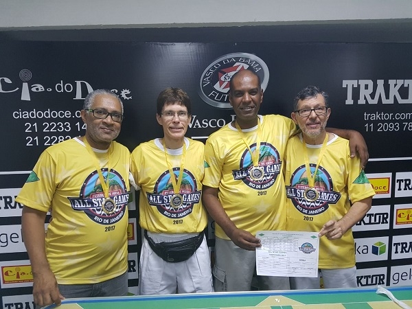 Bola 12 Toques Máster: Marco Antônio (CRVG), Armando (CRF), Alexandre (CRF) e Luiz Carlos (AFC)