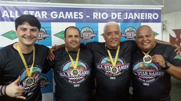 Pastilha: Marcus Vinicius (FAC), Fábio (Amparo), Jaime (BAC) e Shaolin (Aliados)