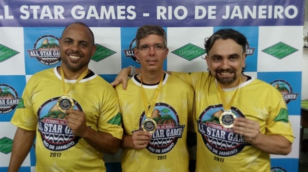 Sectorball: Robson Marfa (CRVG), Lauro Couto (CRVG) e Horacio Junior (AAP)
