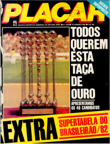 A Guerra dos Botões - Revista Placar 1982 - Capa