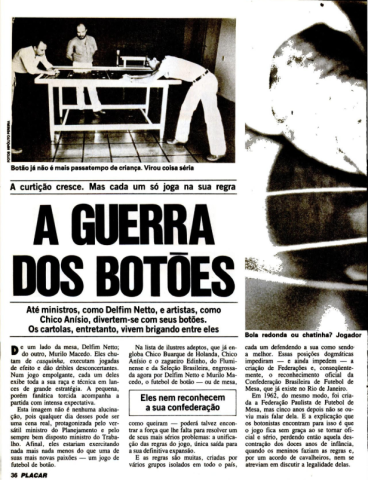 A Guerra dos Botões - Revista Placar 1982 - Página 36