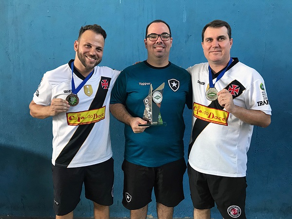 3º Igor (CRVG), 1º Alessandro (BFR) e 2º Victor Heremann (CRVG) 3º Igor (CRVG), 1º Alessandro (BFR) e 2º Victor Heremann (CRVG)