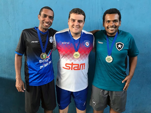 3º Leo Borges (FMN), 1º Diogo (FAC) e 2º Flavinho (BFR) 3º Leo Borges (FMN), 1º Diogo (FAC) e 2º Flavinho (BFR)