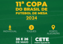 COPA DO BRASIL 2024 DE 3 TOQUES – CARTA CONVITE