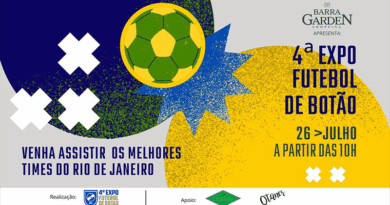 VEM AÍ A 4ª EXPO FUTEBOL DE BOTÃO, DESTA VEZ NO SHOPPING BARRA GARDEN