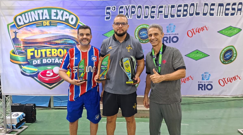 THIAGO PENNA (VASCO DA GAMA) CONQUISTA A COPA GUANABARA ADULTO DE 12 TOQUES NA 5ª EXPO FUTEBOL DE BOTÃO