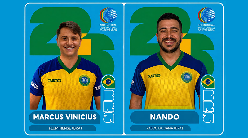 BRASIL BUSCA O HEXA MUNDIAL NO FUTEBOL… DE MESA